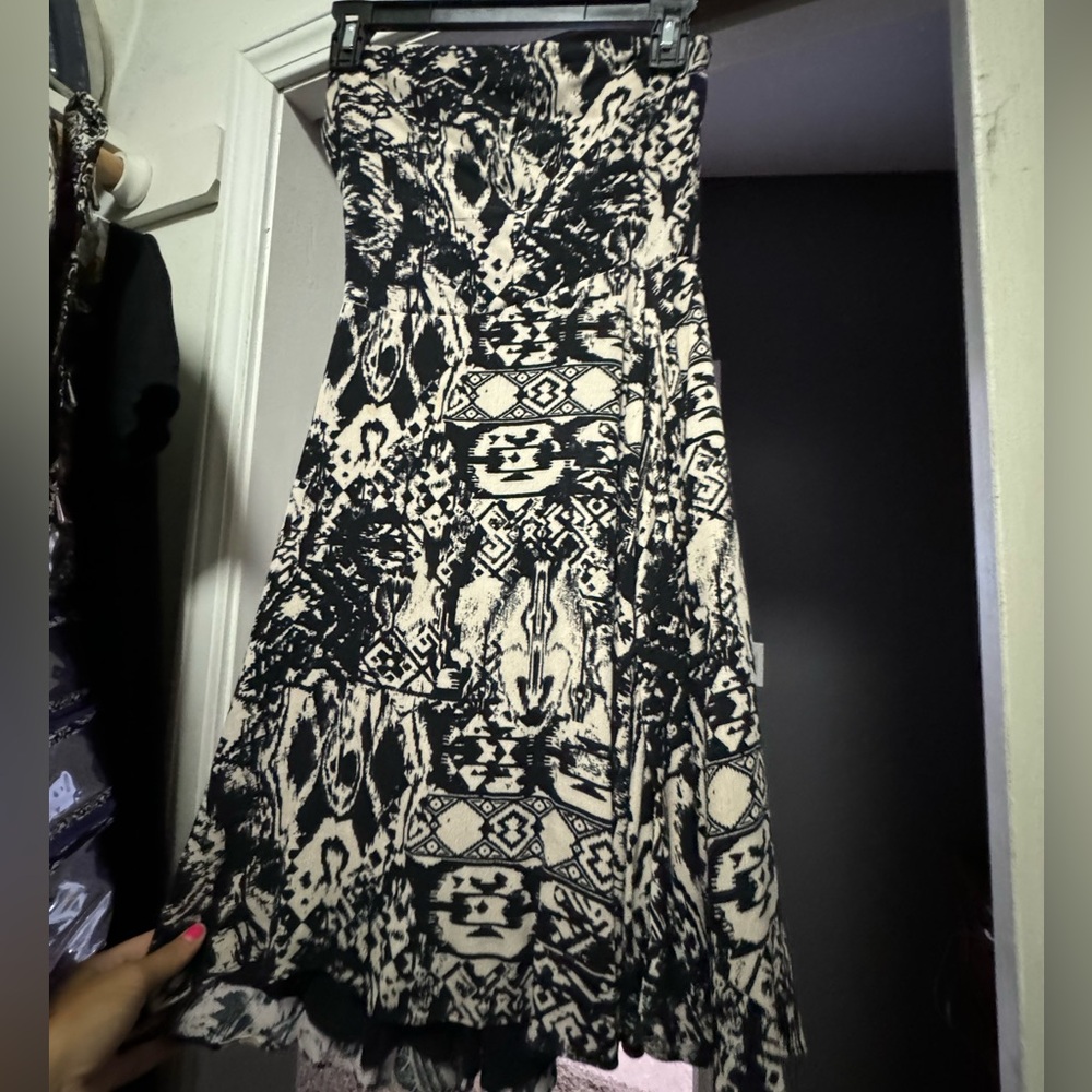 AQUA black&tan mini tube top dress - XS